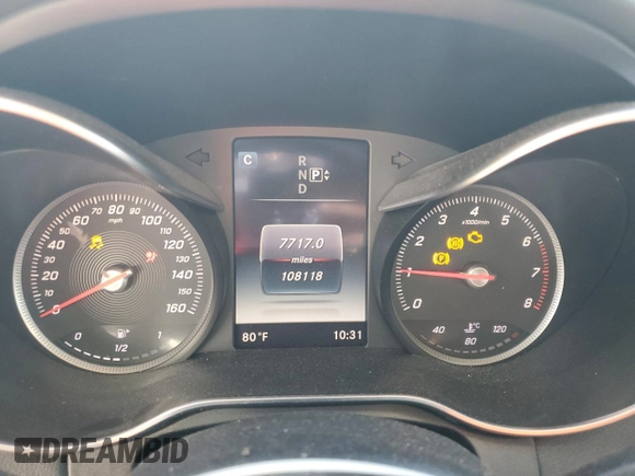 2015 Mercedes-Benz C 300 with VIN 55SWF4JB5FU085944, listed as a Copart auction lot 48714285 with 108,118 mi miles and Non Repairable. Bid and sale history available at carsss.com. Image 9.