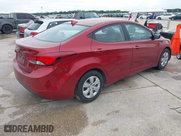 2016 Hyundai Elantra SE with VIN 5NPDH4AE7GH794343, listed as a IAAI auction lot 42119100 with 141,061 mi miles and . Bid and sale history available at DreamBid. Image 4.