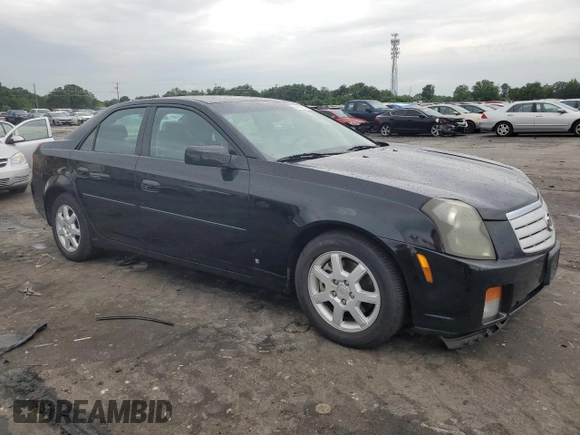 2007 Cadillac CTS with VIN 1G6DM57TX70129217, listed as a Copart auction lot 77952324 with 75,517 mi miles and Salvage Title. Bid and sale history available at carsss.com. Image 4.