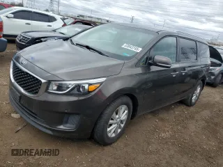 2017 Kia Sedona LX with VIN KNDMB5C10H6329920, listed as a Copart auction lot 53043745 with 124,467 mi miles and Clean Title. Bid and sale history available at carsss.com. Image 1.
