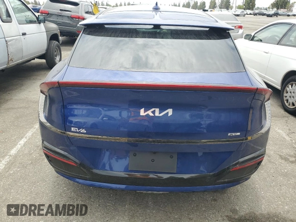 2024 Kia EV6 GT-Line with VIN KNDC44LA2R5195967, listed as a Copart auction lot 59359064 with 991 mi miles and Salvage Title. Bid and sale history available at carsss.com. Image 6.