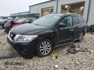 2014 Nissan Pathfinder S with VIN 5N1AR2MM9EC696166, listed as a Copart auction lot 84425384 with 184,634 mi miles and Clean Title. Bid and sale history available at carsss.com. Image 1.