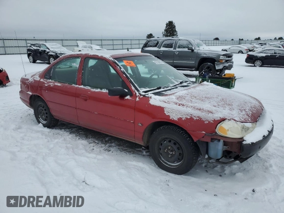 1998 Ford Contour LX with VIN 1FALP6533WK169351, listed as a Copart auction lot 43736955 with 128,150 mi miles and Salvage Title. Bid and sale history available at DreamBid. Image 4.