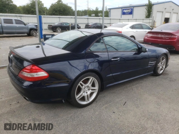 2008 Mercedes-Benz SL 550 with VIN WDBSK71F88F139931, listed as a Copart auction lot 67312014 with 117,877 mi miles and Salvage title. Bid and sale history available at DreamBid. Image 3.