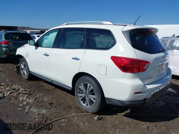 2018 Nissan Pathfinder S with VIN 5N1DR2MM7JC643330, listed as a IAAI auction lot 41608043 with 136,490 mi miles and . Bid and sale history available at DreamBid. Image 3.