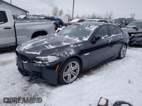 2014 BMW 5 Series 535d with VIN WBAXA5C52ED690024, listed as a Copart auction lot 41635045 with 95,582 mi miles and Salvage Title. Bid and sale history available at carsss.com. Image 1.