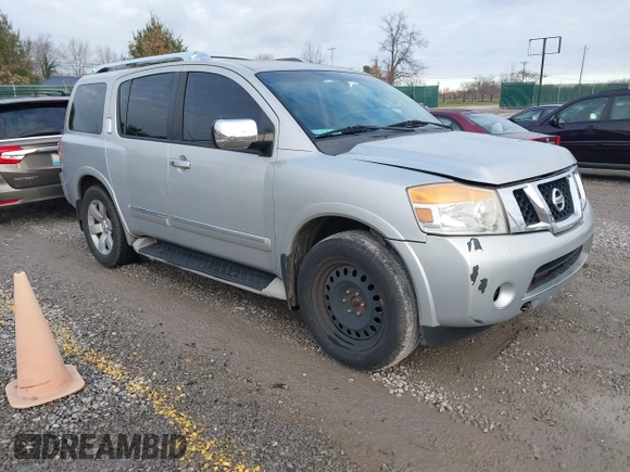 2011 Nissan Armada Platinum z VIN 5N1AA0NC2BN615574, wystawiony jako IAAI lot #41222471 z przebiegiem 340 803 mil mil oraz . Historia ofert i sprzedaży dostępna na DreamBid. Obrazek 1.