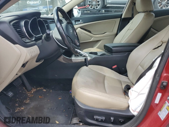 2013 Kia Optima EX with VIN 5XXGN4A7XDG118726, listed as a Copart auction lot 49297365 with Not Provided miles and Salvage Title. Bid and sale history available at carsss.com. Image 7.
