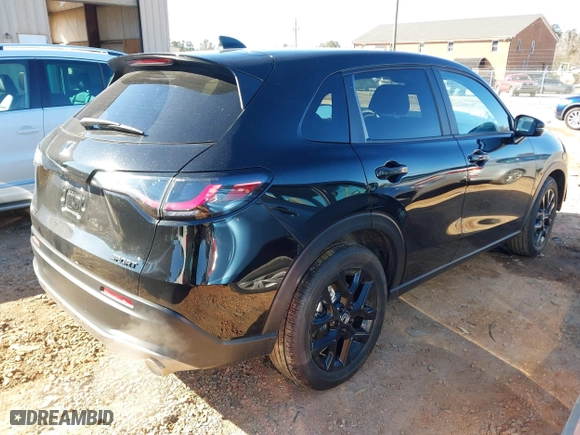 2025 Honda HR-V Sport with VIN 3CZRZ2H54SM722316, listed as a IAAI auction lot 41632252 with 10,370 mi miles. Bid and sale history available at carsss.com. Image 4.