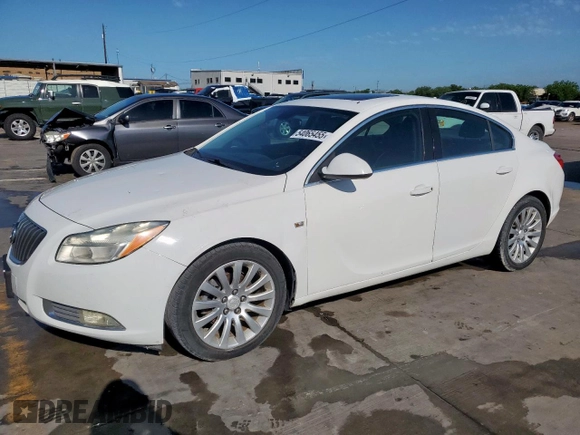 2011 Buick Regal CXL RL2 with VIN W04GP5EC3B1031714, listed as a Copart auction lot 54065455 with 149,582 mi miles and Clean Title. Bid and sale history available at carsss.com. Image 1.