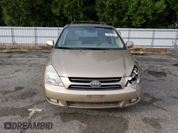 2006 Kia Sedona LX with VIN KNDMB233866080327, listed as a Copart auction lot 74601084 with 219,974 mi miles and Salvage Title. Bid and sale history available at carsss.com. Image 5.