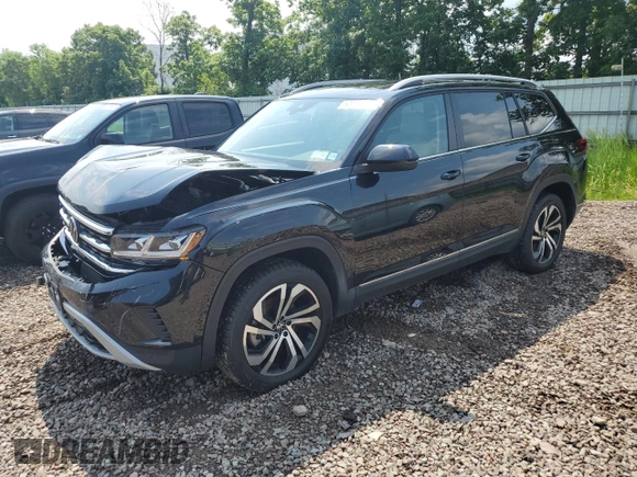 2022 Volkswagen Atlas SEL with VIN 1V2BR2CA1NC560810, listed as a Copart auction lot 63440665 with 54,121 mi miles and Salvage title. Bid and sale history available at DreamBid. Image 1.