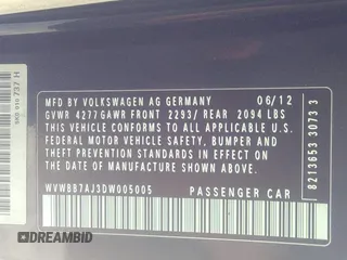 2013 Volkswagen Golf w/Conv & Sunroof с VIN WVWBB7AJ3DW005005, выставлен на аукционе IAAI как лот 41215029 с пробегом 132 922 миль миль и . История ставок и продаж доступна на DreamBid. Изображение 9.