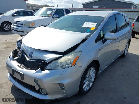 2014 Toyota Prius v Two with VIN JTDZN3EU8E3304589, listed as a IAAI auction lot 41148725 with 119,744 mi miles. Bid and sale history available at carsss.com. Image 22.