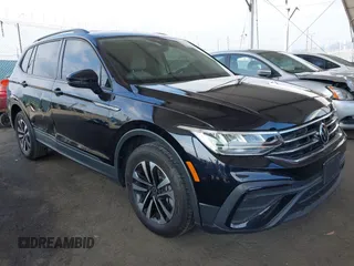 2023 Volkswagen Tiguan S with VIN 3VVRB7AX8PM068965, listed as a IAAI auction lot 42117545 with 60,121 mi miles and . Bid and sale history available at DreamBid. Image 1.