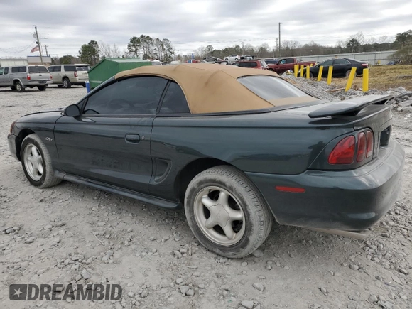1998 Ford Mustang GT with VIN 1FAFP45X5WF276463, listed as a Copart auction lot 47502755 with 97,931 mi miles and Salvage Title. Bid and sale history available at carsss.com. Image 2.