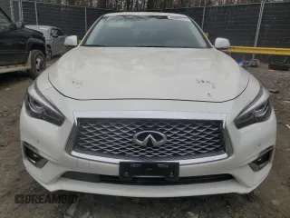 2021 Infiniti Q50 Luxe with VIN JN1EV7BR6MM752279, listed as a Copart auction lot 43903675 with 52,400 mi miles and Salvage Title. Bid and sale history available at carsss.com. Image 5.