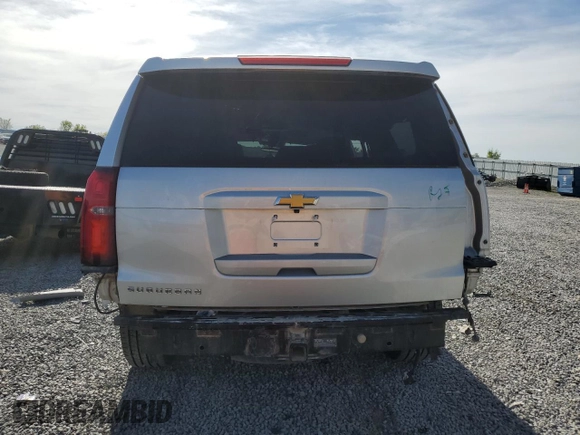 2015 Chevrolet Suburban LTZ with VIN 1GNSKKKC1FR120164, listed as a Copart auction lot 53700455 with 195,815 mi miles and Salvage Title. Bid and sale history available at DreamBid. Image 6.
