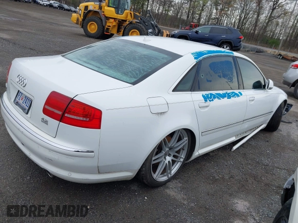 2009 Audi A8 L 4.2L with VIN WAUMV94EX9N008617, listed as a IAAI auction lot 41961408 with 1 mi miles. Bid and sale history available at carsss.com. Image 4.