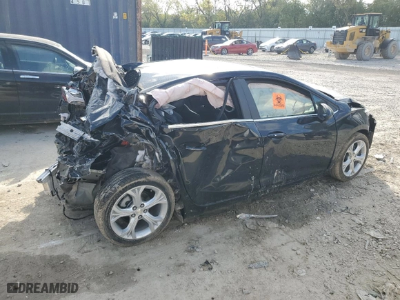 2019 Chevrolet Cruze Premier with VIN 1G1BF5SM1K7132806, listed as a Copart auction lot 73595624 with 0 mi miles and Non Repairable. Bid and sale history available at carsss.com. Image 3.