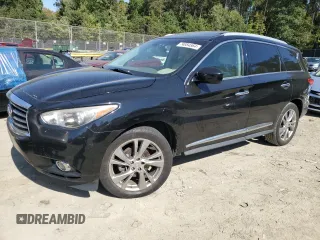 2013 Infiniti JX35 with VIN 5N1AL0MN0DC345790, listed as a Copart auction lot 74954564 with 184,795 mi miles and Clean Title. Bid and sale history available at carsss.com. Image 1.