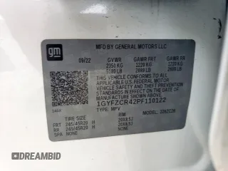 2023 Cadillac XT4 FWD Premium Luxury with VIN 1GYFZCR42PF110122, listed as a Copart auction lot 57332955 with 11,427 mi miles and Salvage title. Bid and sale history available at DreamBid. Image 13.