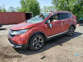 2018 Honda CR-V Touring с VIN 2HKRW2H97JH624757, выставлен на аукционе Copart как лот 54991355 с пробегом 24 278 миль миль и Списание • Salvage title. История ставок и продаж доступна на DreamBid. Изображение 1.