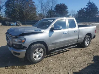 2020 Ram 1500 Big Horn with VIN 1C6RREBT6LN149612, listed as a Copart auction lot 87525145 with 64,172 mi miles and Salvage Title. Bid and sale history available at carsss.com. Image 1.