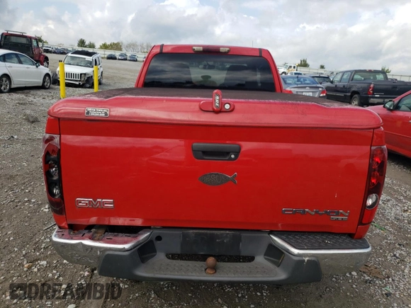 2004 GMC Canyon SLE Z85 with VIN 1GTCS196548172861, listed as a Copart auction lot 72571154 with 244,881 mi miles and Salvage Title. Bid and sale history available at carsss.com. Image 6.