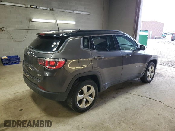 2019 Jeep Compass Latitude with VIN 3C4NJDBB6KT656444, listed as a Copart auction lot 51177515 with 55,892 mi miles and Salvage Title. Bid and sale history available at carsss.com. Image 3.