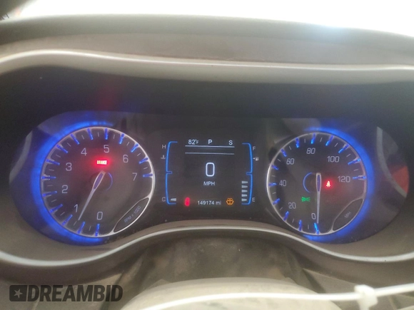 2017 Chrysler Pacifica Touring with VIN 2C4RC1DG8HR577601, listed as a Copart auction lot 60551505 with 149,174 mi miles and Non repairable. Bid and sale history available at DreamBid. Image 9.