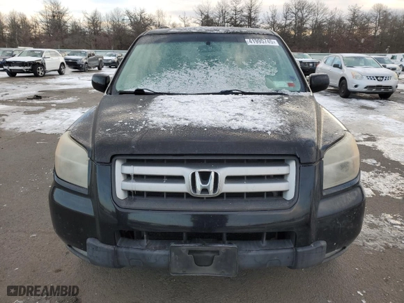 2008 Honda Pilot EX with VIN 5FNYF184X8B019702, listed as a Copart auction lot 41995745 with 256,335 mi miles and Clean Title. Bid and sale history available at carsss.com. Image 5.