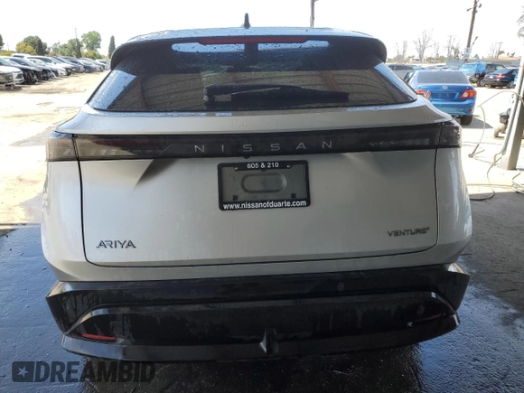 2023 Nissan ARIYA Venture+ with VIN JN1BF0AA7PM411402, listed as a Copart auction lot 51333325 with 19,439 mi miles and Salvage Title. Bid and sale history available at carsss.com. Image 6.