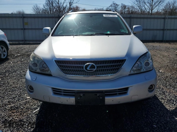 2008 Lexus RX 400h with VIN JTJHW31U682856775, listed as a Copart auction lot 48847335 with 313,385 mi miles and Salvage Title. Bid and sale history available at DreamBid. Image 5.