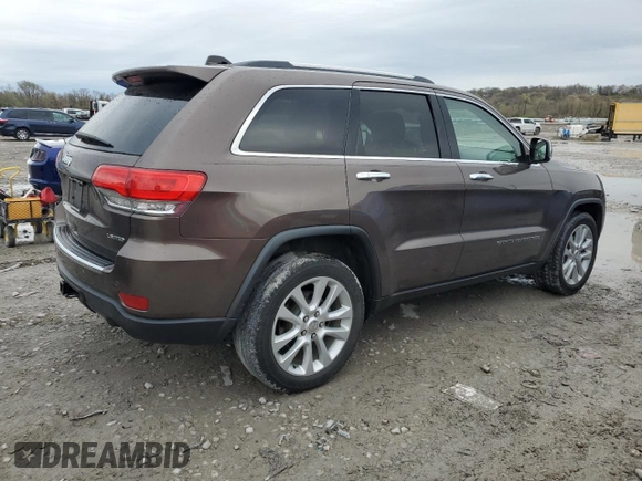 2017 Jeep Grand Cherokee Limited with VIN 1C4RJFBG2HC739821, listed as a Copart auction lot 51586385 with 118,138 mi miles and Salvage Title. Bid and sale history available at carsss.com. Image 3.