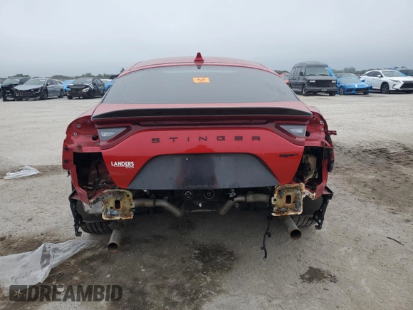 2020 Kia Stinger GT with VIN KNAE35LC4L6079560, listed as a Copart auction lot 89122095 with Not Provided miles and Salvage Title. Bid and sale history available at DreamBid. Image 6.