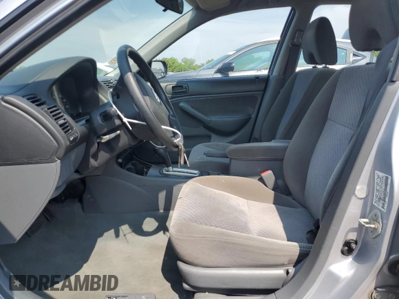 2004 Honda Civic VP with VIN 1HGES16314L008220, listed as a Copart auction lot 59743065 with 132,383 mi miles and Salvage title. Bid and sale history available at DreamBid. Image 7.