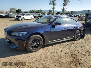 2023 BMW i4 eDrive40 with VIN WBY73AW06PFR04525, listed as a Copart auction lot 53362765 with 9,789 mi miles and Salvage Title. Bid and sale history available at carsss.com. Image 1.