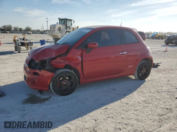 2016 FIAT 500 Sport with VIN 3C3CFFBR1GT144832, listed as a Copart auction lot 46041825 with 99,464 mi miles and Non repairable. Bid and sale history available at DreamBid. Image 1.