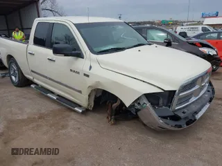 2010 Dodge 1500 SLT with VIN 1D7RB1GT0AS235243, listed as a IAAI auction lot 41773073 with 156,710 mi miles. Bid and sale history available at carsss.com. Image 1.