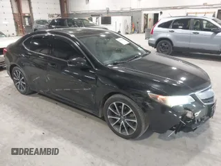 2015 Acura TLX V6 Advance with VIN 19UUB3F76FA004303, listed as a IAAI auction lot 41748160 with 138,528 mi miles. Bid and sale history available at carsss.com. Image 1.