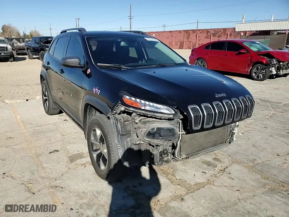 2015 Jeep Cherokee Trailhawk with VIN 1C4PJMBB4FW614573, listed as a Copart auction lot 42257225 with 132,754 mi miles and Salvage Title. Bid and sale history available at carsss.com. Image 12.