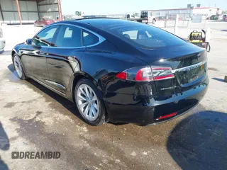 2017 Tesla Model S 100D with VIN 5YJSA1E27HF230508, listed as a IAAI auction lot 42040511 with 98,693 mi miles. Bid and sale history available at carsss.com. Image 3.