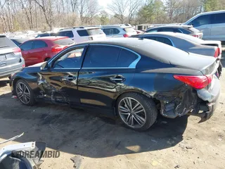 2014 Infiniti Q50 Sport with VIN JN1BV7AP5EM689535, listed as a IAAI auction lot 41668286 with 152,970 mi miles and . Bid and sale history available at DreamBid. Image 14.