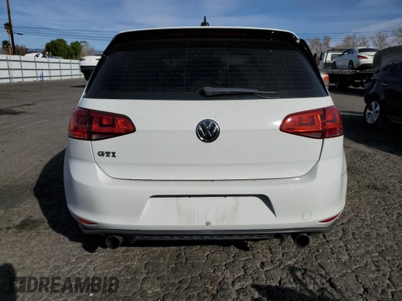 2015 Volkswagen GTI SE with VIN 3VW4T7AUXFM032332, listed as a Copart auction lot 42623355 with 102,334 mi miles and Salvage Title. Bid and sale history available at DreamBid. Image 6.