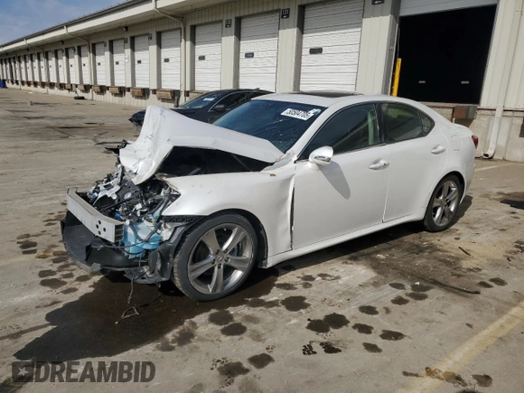 2012 Lexus IS 250 with VIN JTHBF5C21C5183674, listed as a Copart auction lot 50504705 with 80,893 mi miles and Salvage Title. Bid and sale history available at DreamBid. Image 1.