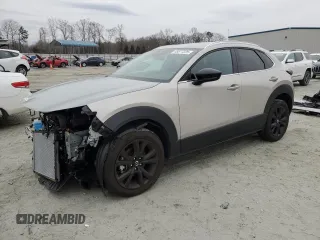 2024 Mazda CX-30 2.5 S Select Sport with VIN 3MVDMBBM3RM691020, listed as a Copart auction lot 45677225 with 4,398 mi miles and Salvage Title. Bid and sale history available at carsss.com. Image 1.
