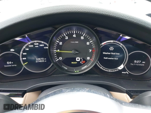 2019 Porsche Cayenne E-Hybrid z VIN WP1AE2AY0KDA52065, wystawiony jako IAAI lot #42687097 z przebiegiem 53 670 mil mil oraz . Historia ofert i sprzedaży dostępna na DreamBid. Obrazek 7.