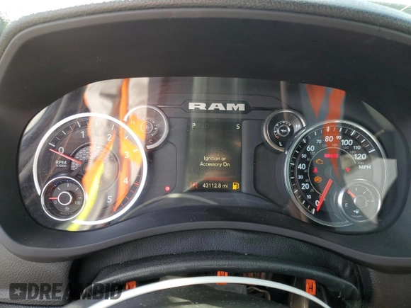 2024 Ram 2500 Tradesman with VIN 3C6UR5HL5RG154352, listed as a Copart auction lot 52345645 with 43,112 mi miles and Clean Title. Bid and sale history available at carsss.com. Image 9.