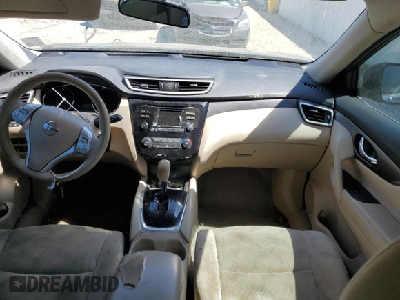2014 Nissan Rogue SL with VIN 5N1AT2MT6EC803957, listed as a Copart auction lot 50031415 with 0 mi miles and Salvage Title. Bid and sale history available at carsss.com. Image 8.